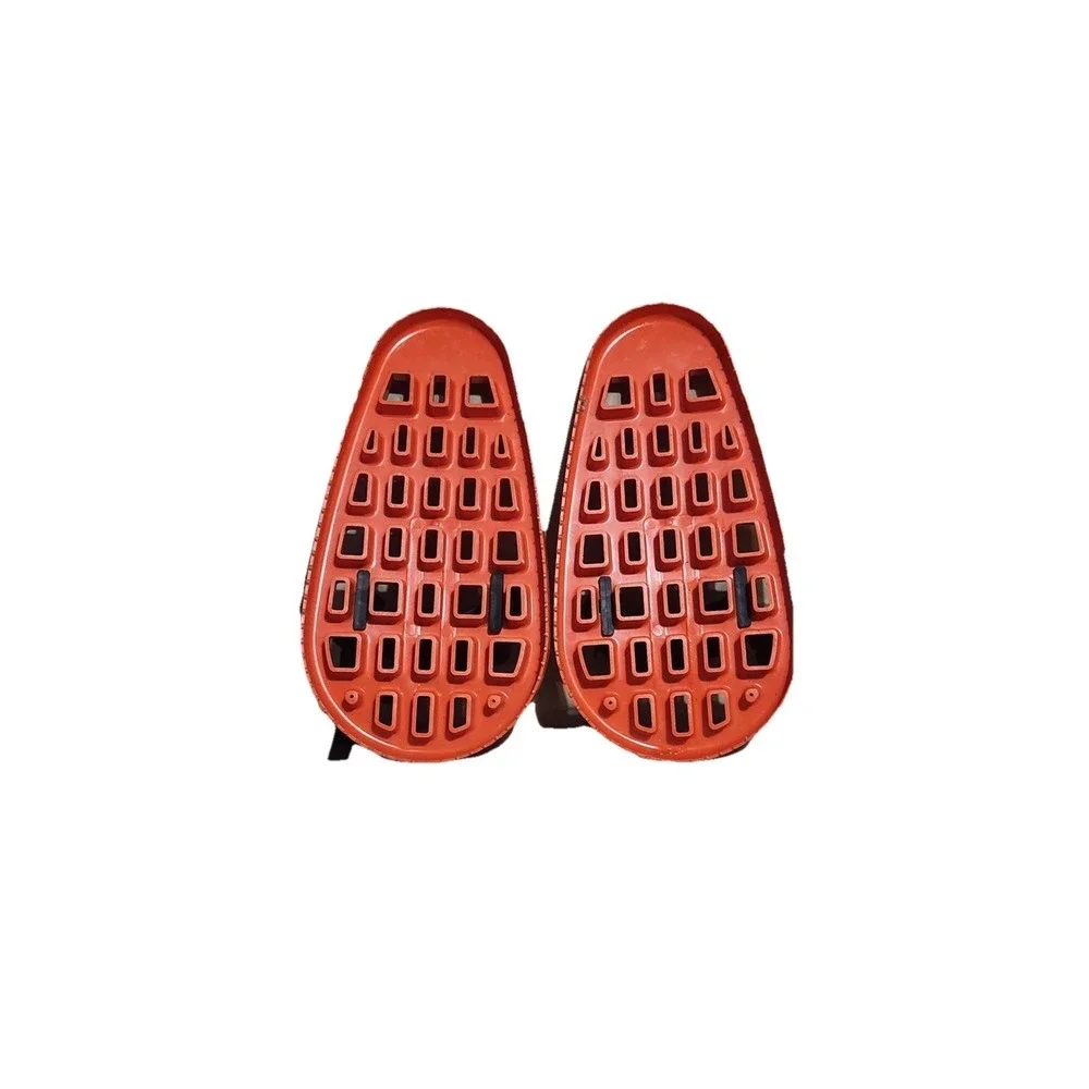 Vintage Plastic Snowshoes Orange Adjustable‎ Straps